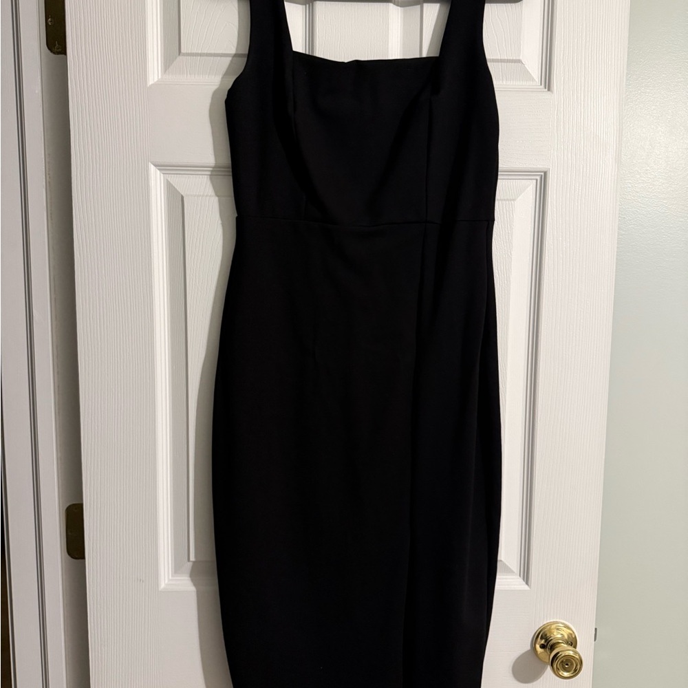 Black Slit Dress - Lulus